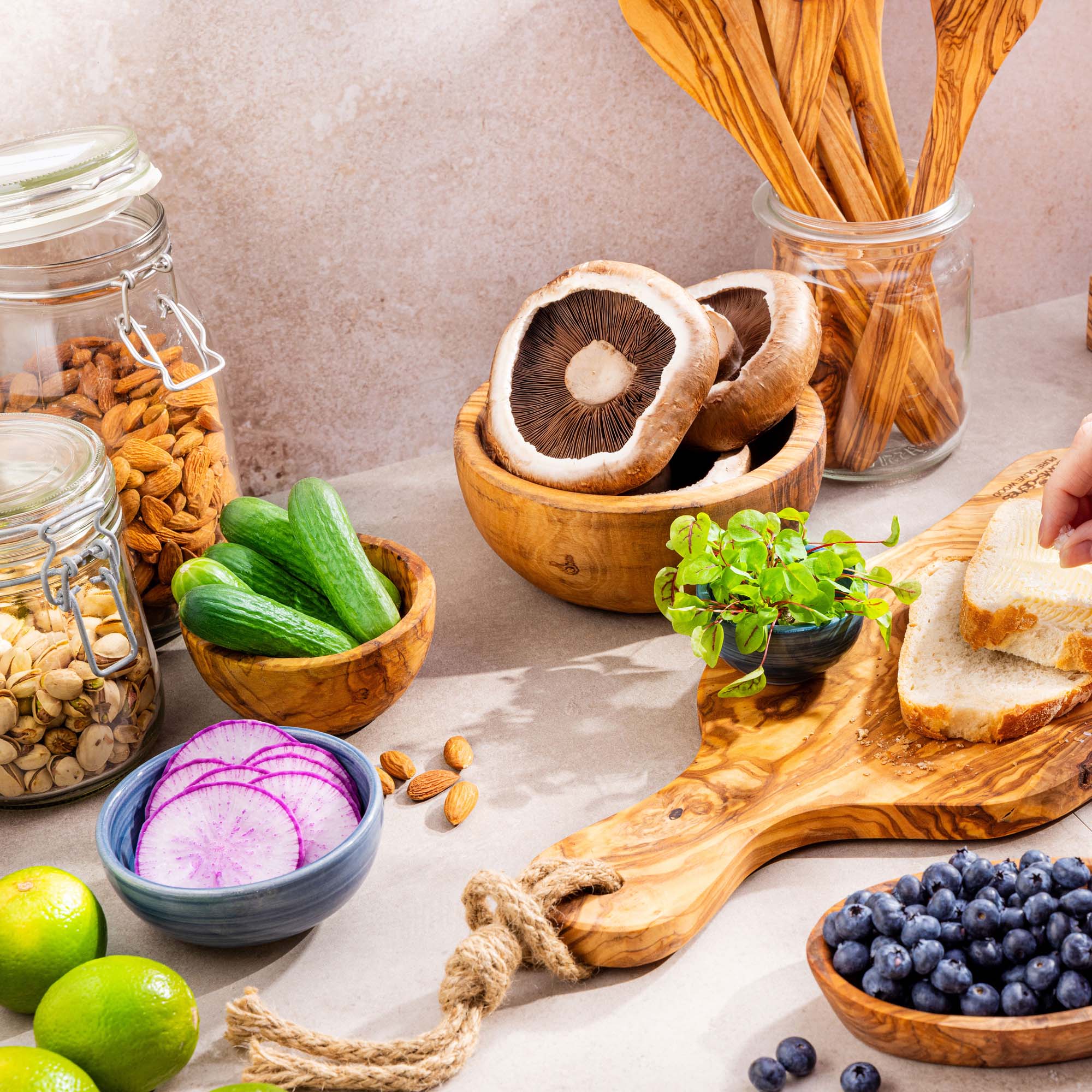 Olijfhouten Schaal Ø 8 cm (hoog)