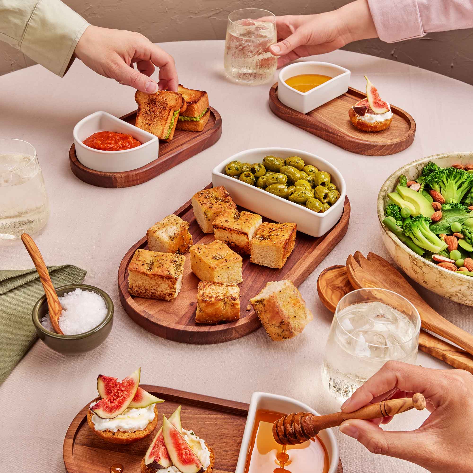 Stoneware Borrel bakje halfrond 15 x 10 cm wit