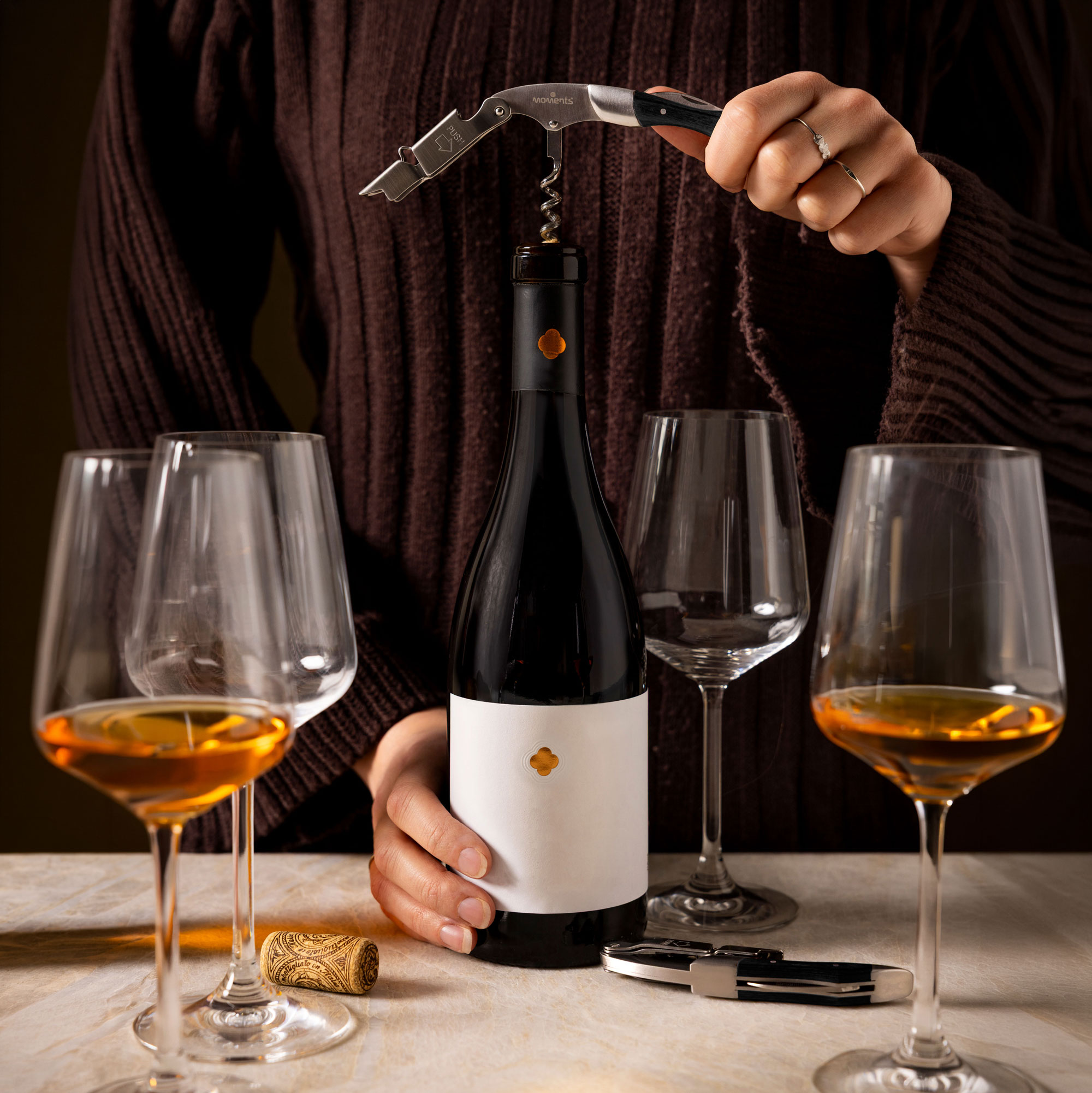 Moments Sommelier mes Zwart