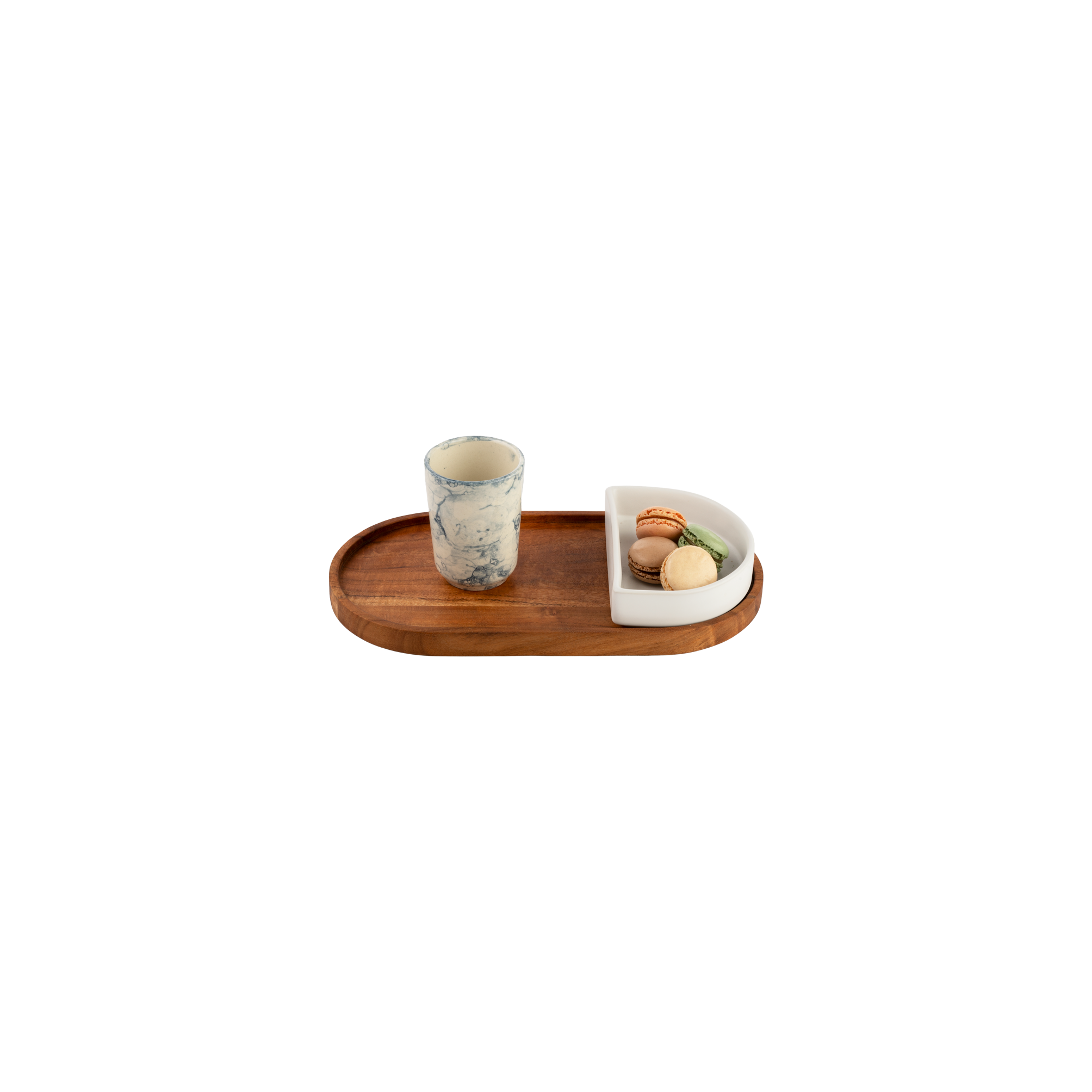 Pure Acacia Wood Serveertray ovaal L 32x17 cm