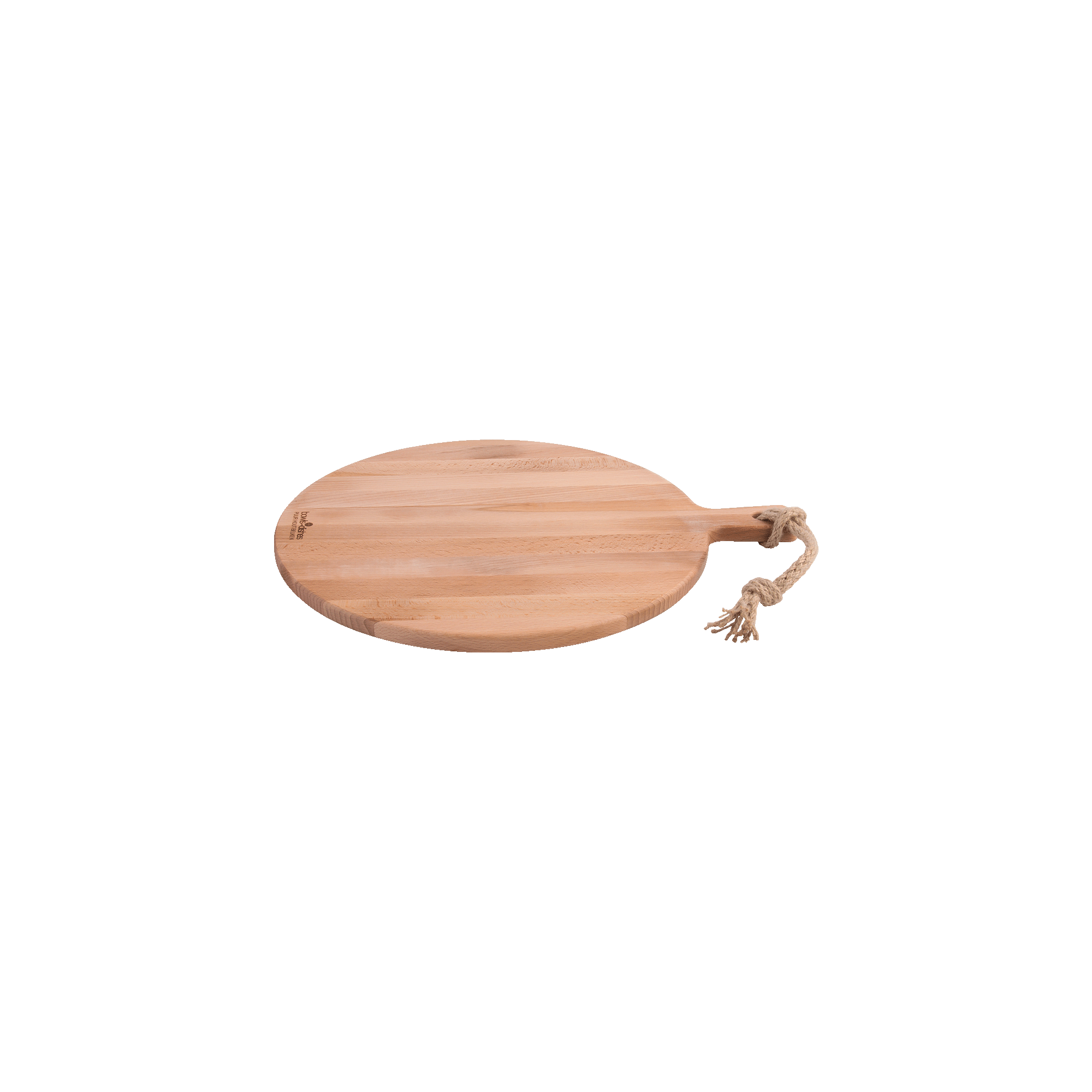 Pure Beech Wood Serving Board round 35 x 2 cm