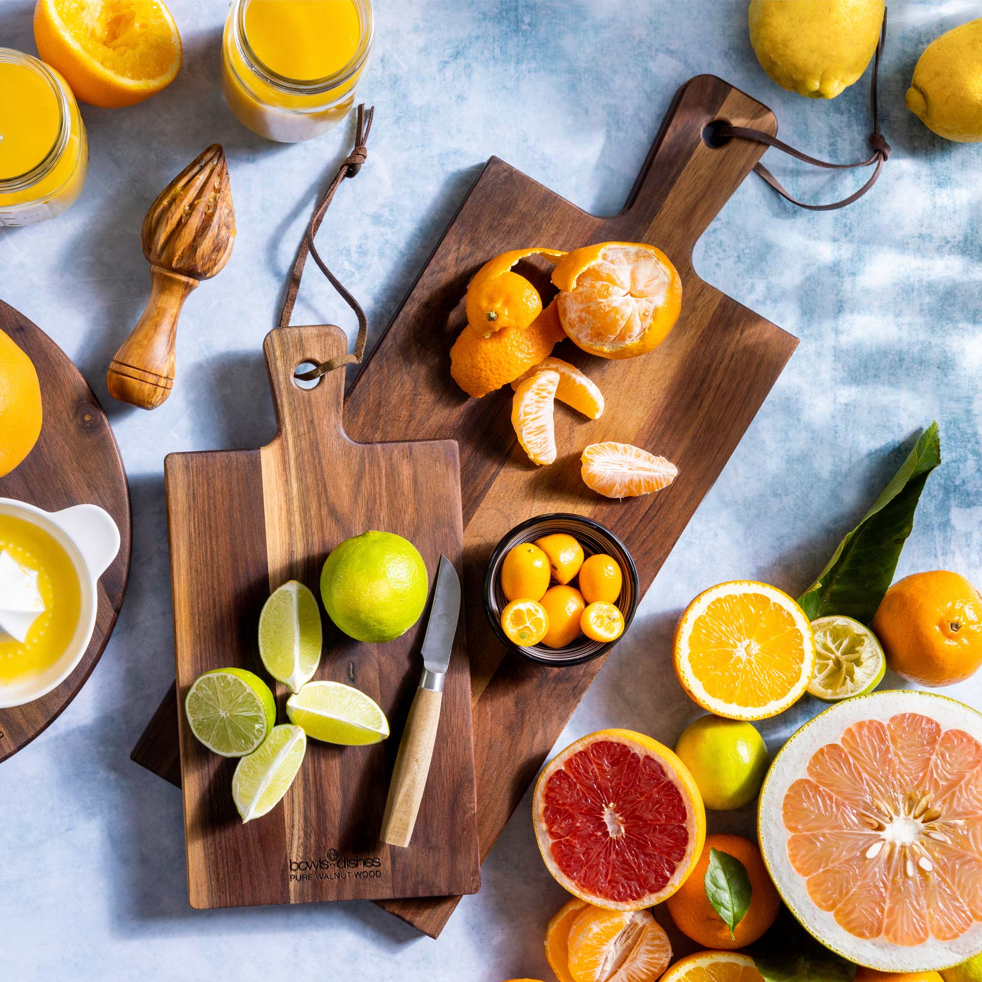 Pure Walnut Wood Serveerplank 59 x 20 x 2 cm