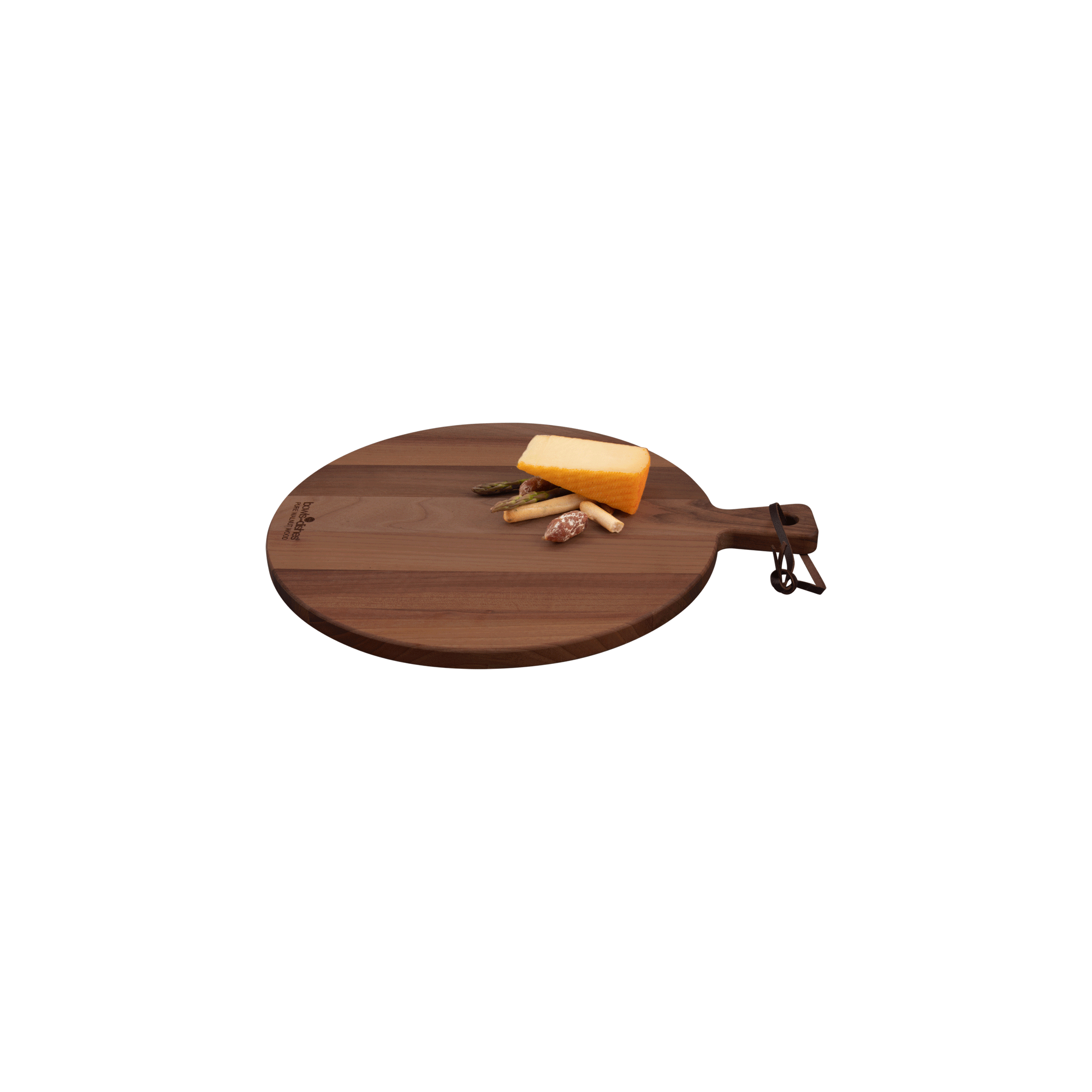 Pure Walnut Wood Serveerplank rond Ø 30 x 1,8 cm