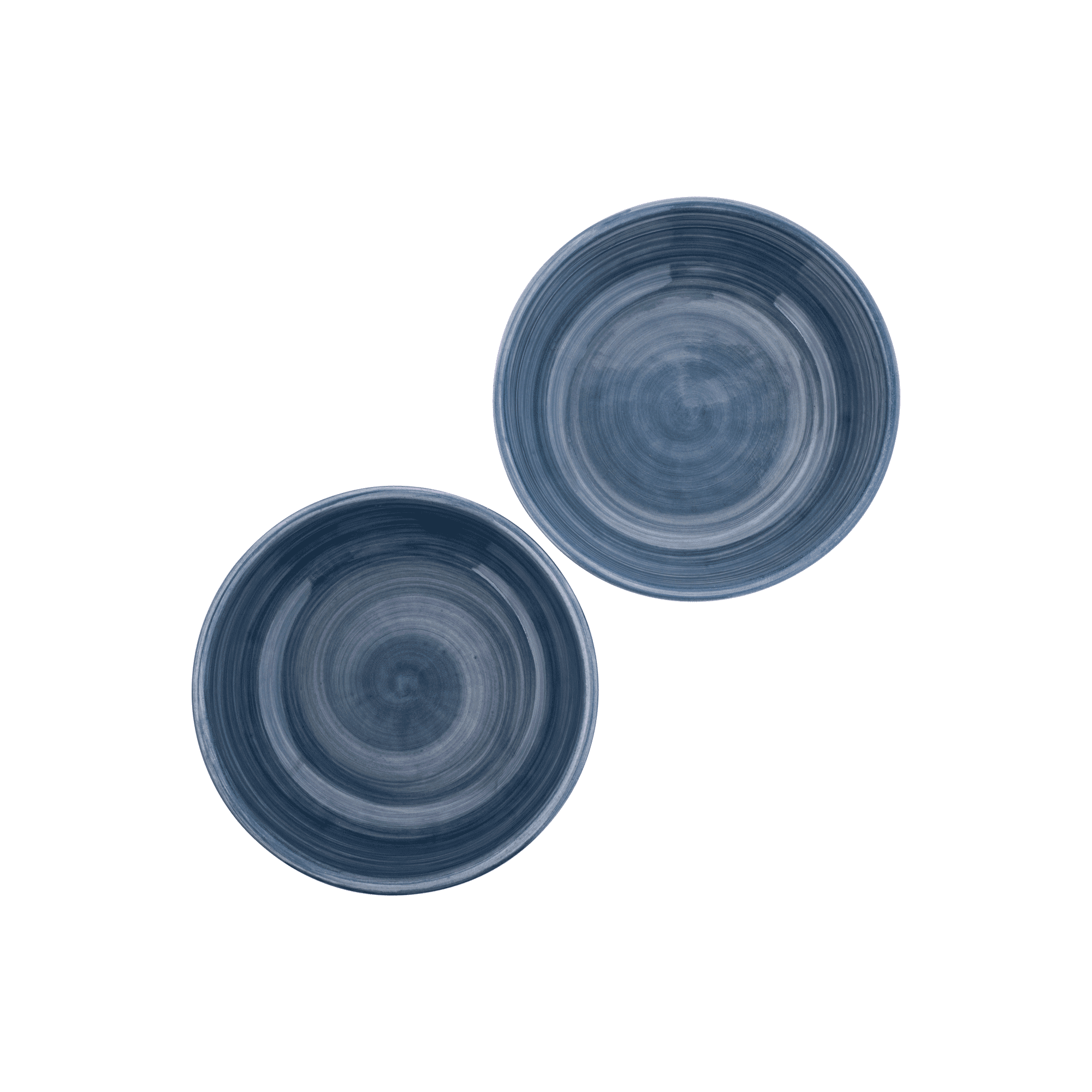 Mano Schaal 15 cm blauwgrijs - set 2 pcs