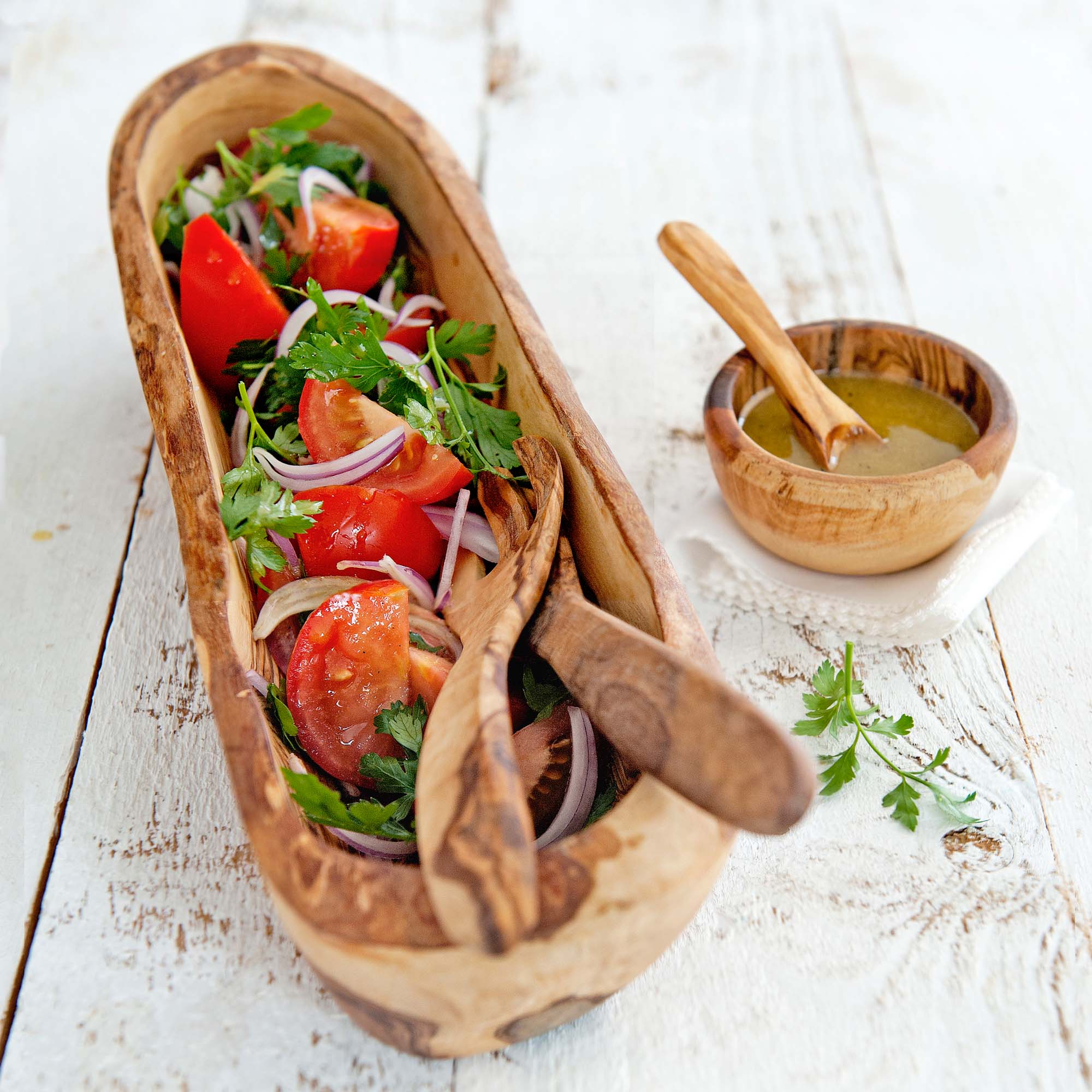 Olijfhouten Broodmand ca. 30 x 9 cm