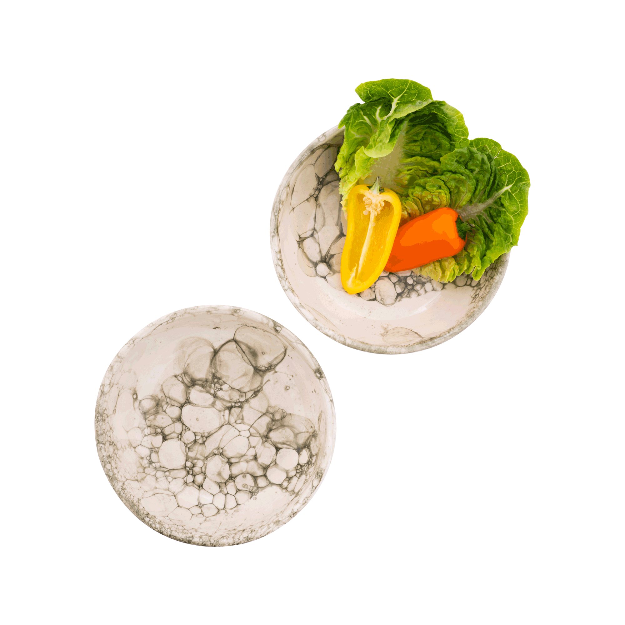 Espuma Schaal 15 cm groen - set 2 pcs