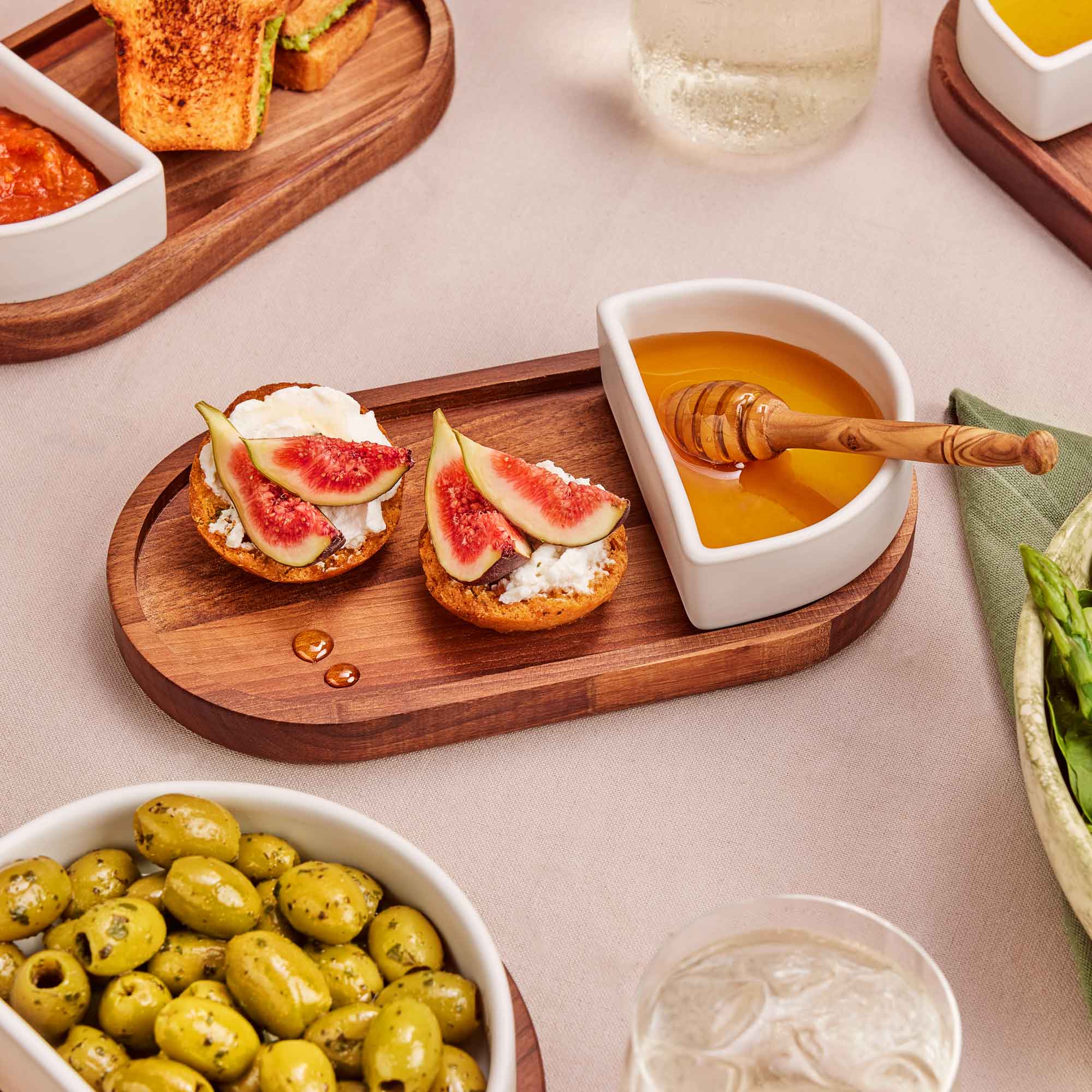 Stoneware Borrel bakje halfrond 10 x 7 cm wit