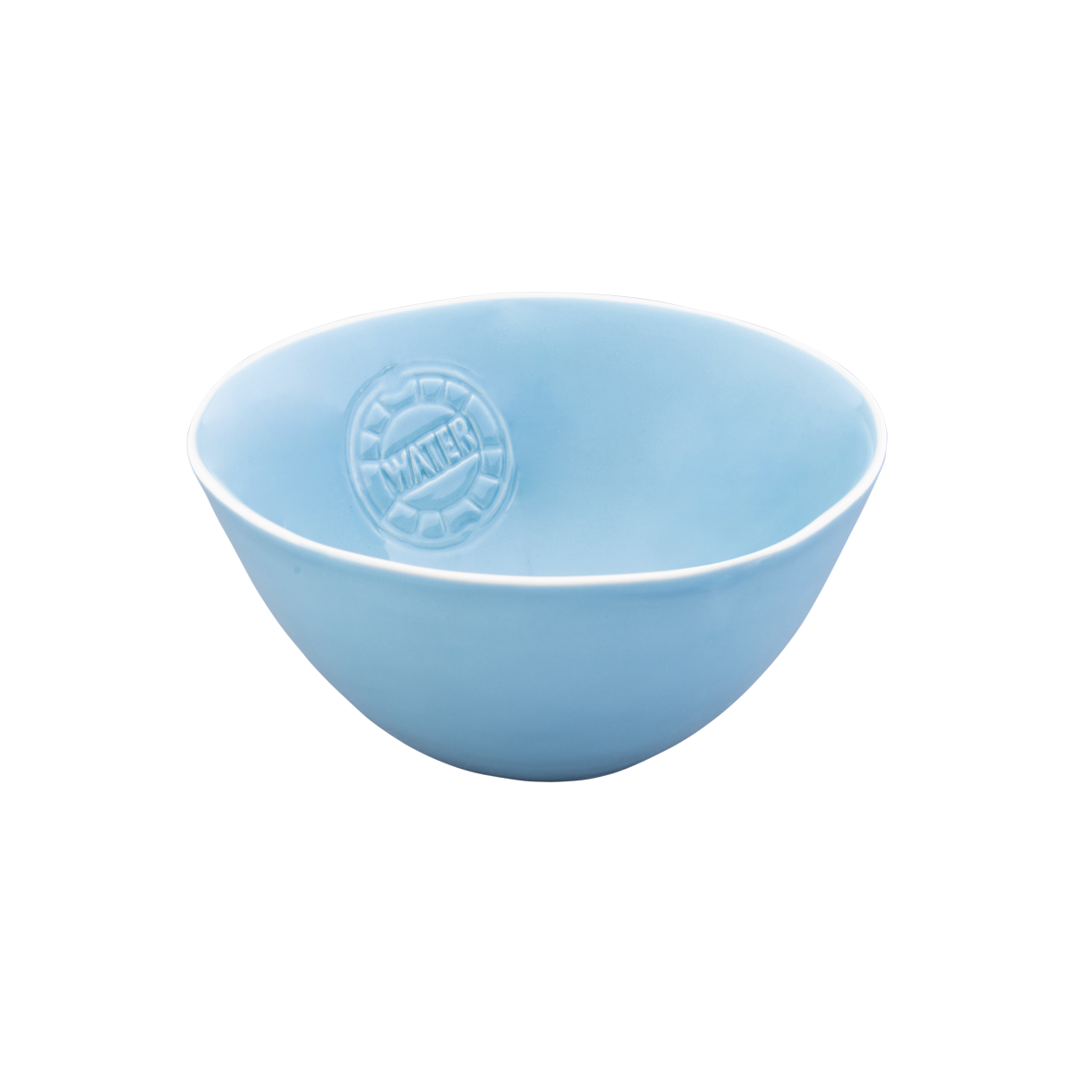 WateR Saladeschaal hoog 26 cm ijsblauw