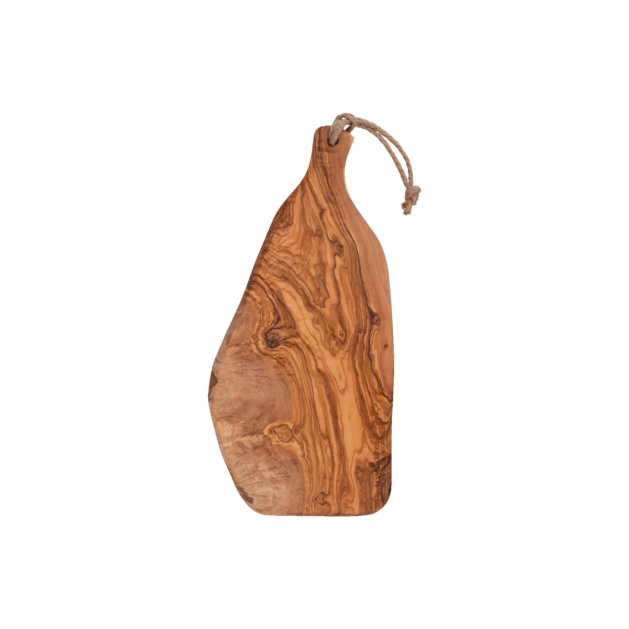 Olive Wood Serving Board Rustique with handle 50 to 55 cm