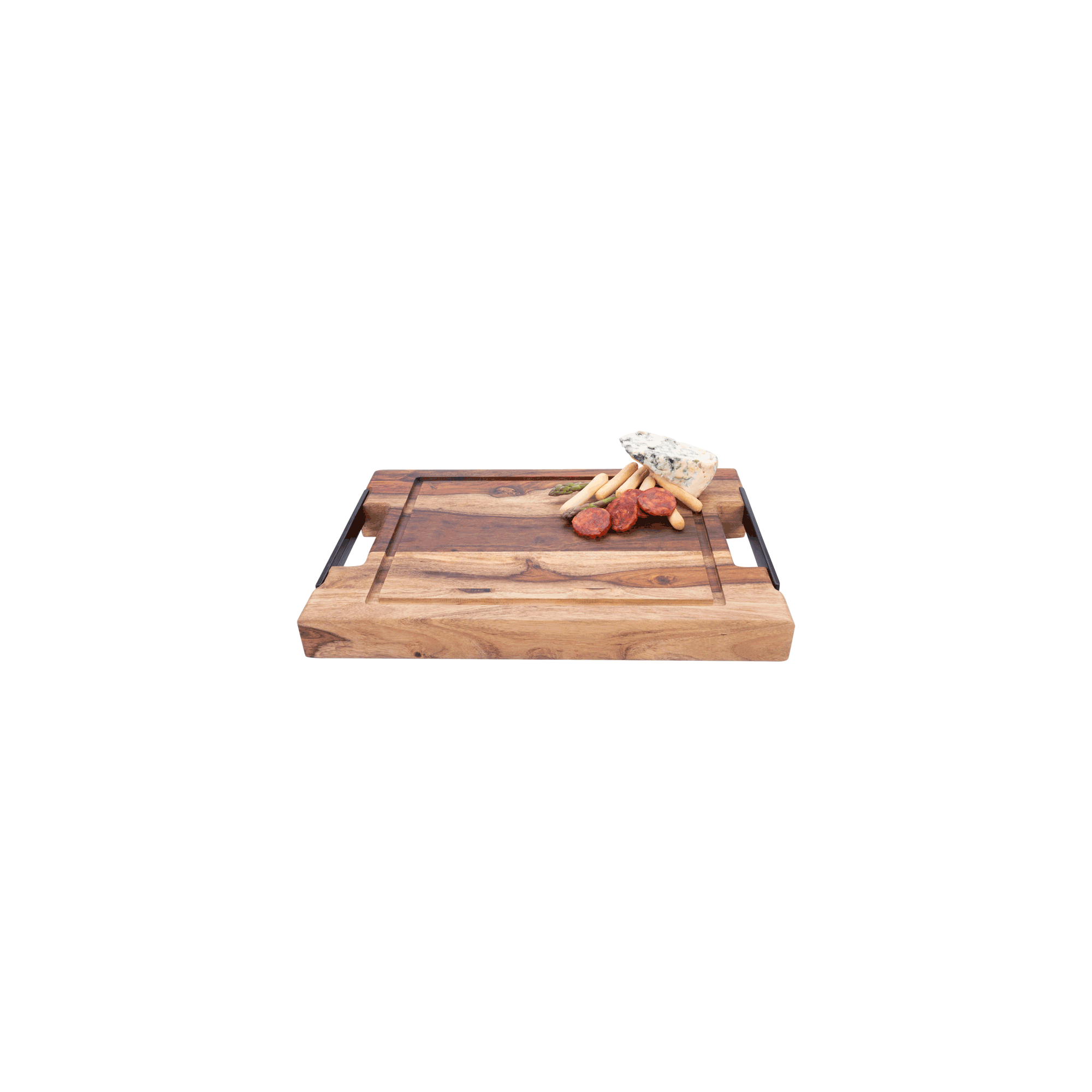 Pure Rose Wood Steakplank sapgoot en handvatten 35 x 25 cm