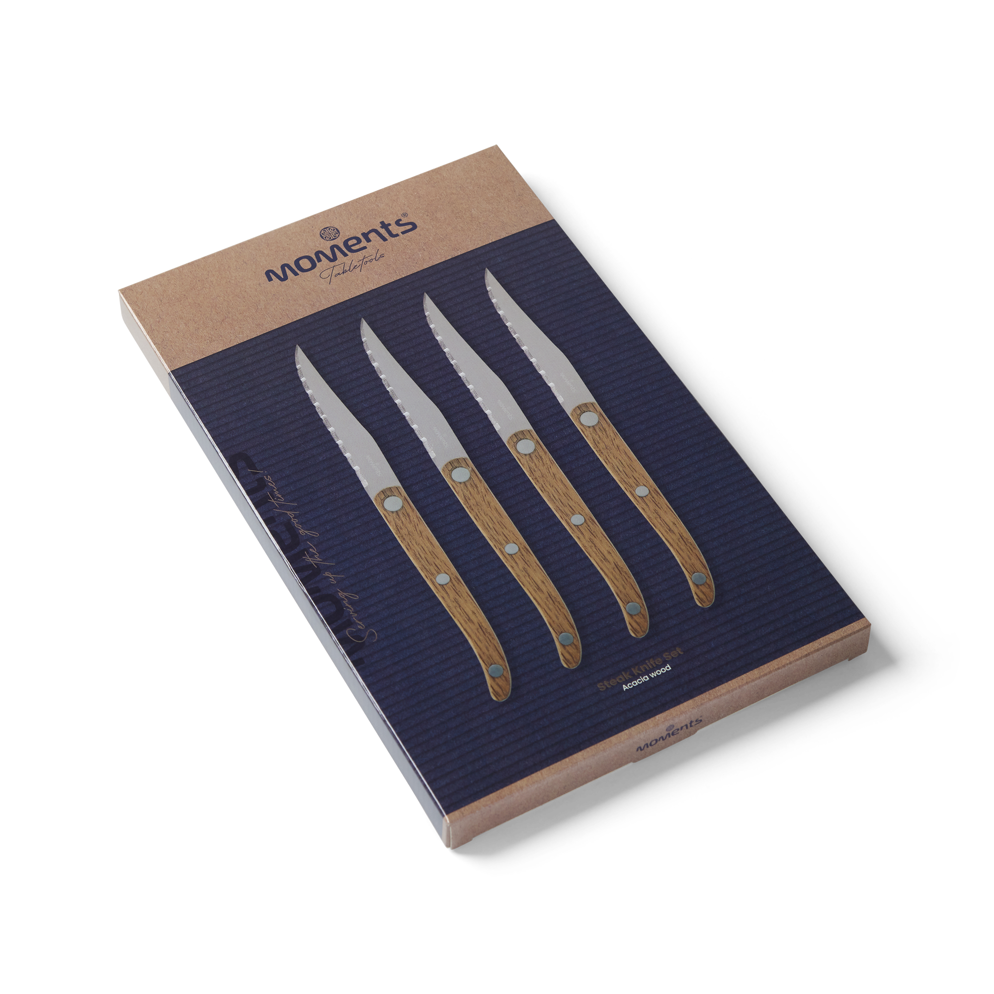 Moments Steakmessen Acacia set van 4