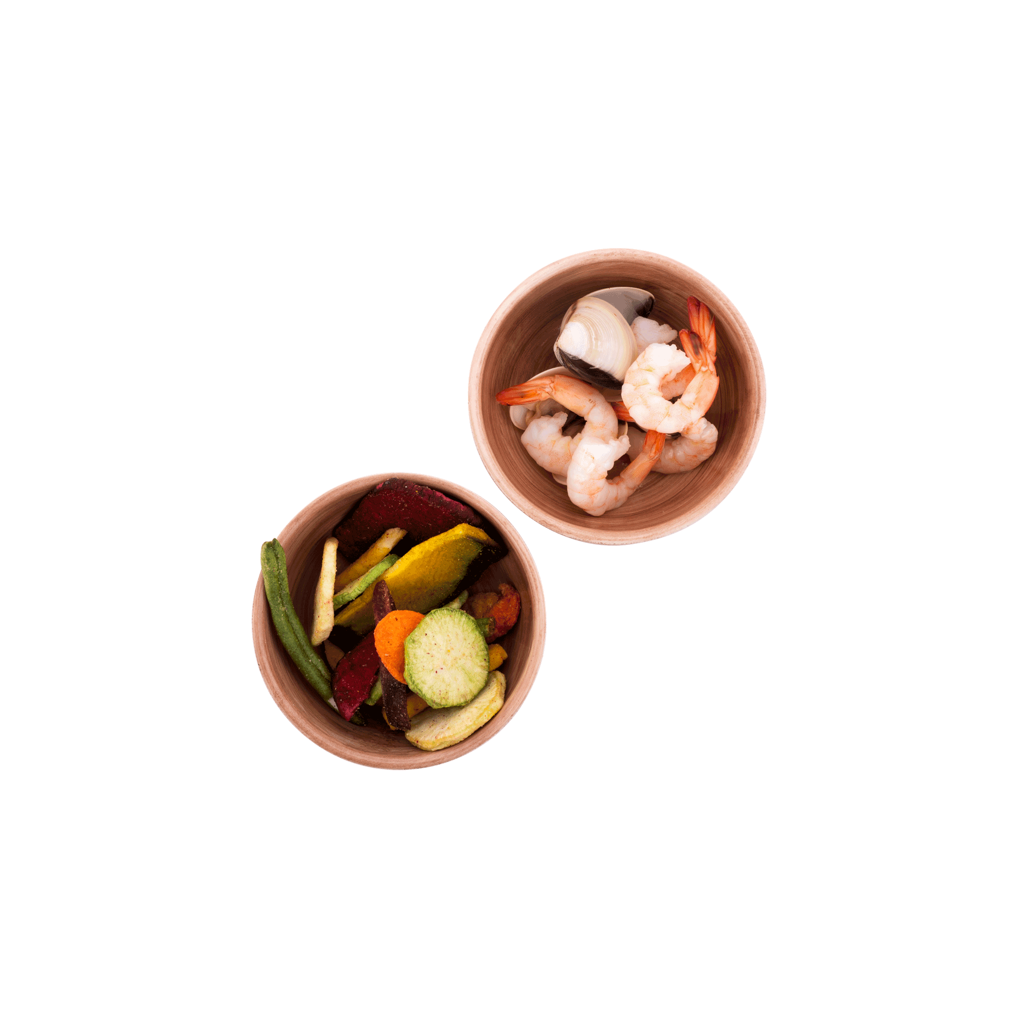 Mano Schaal 11 cm terra - set 2 pcs