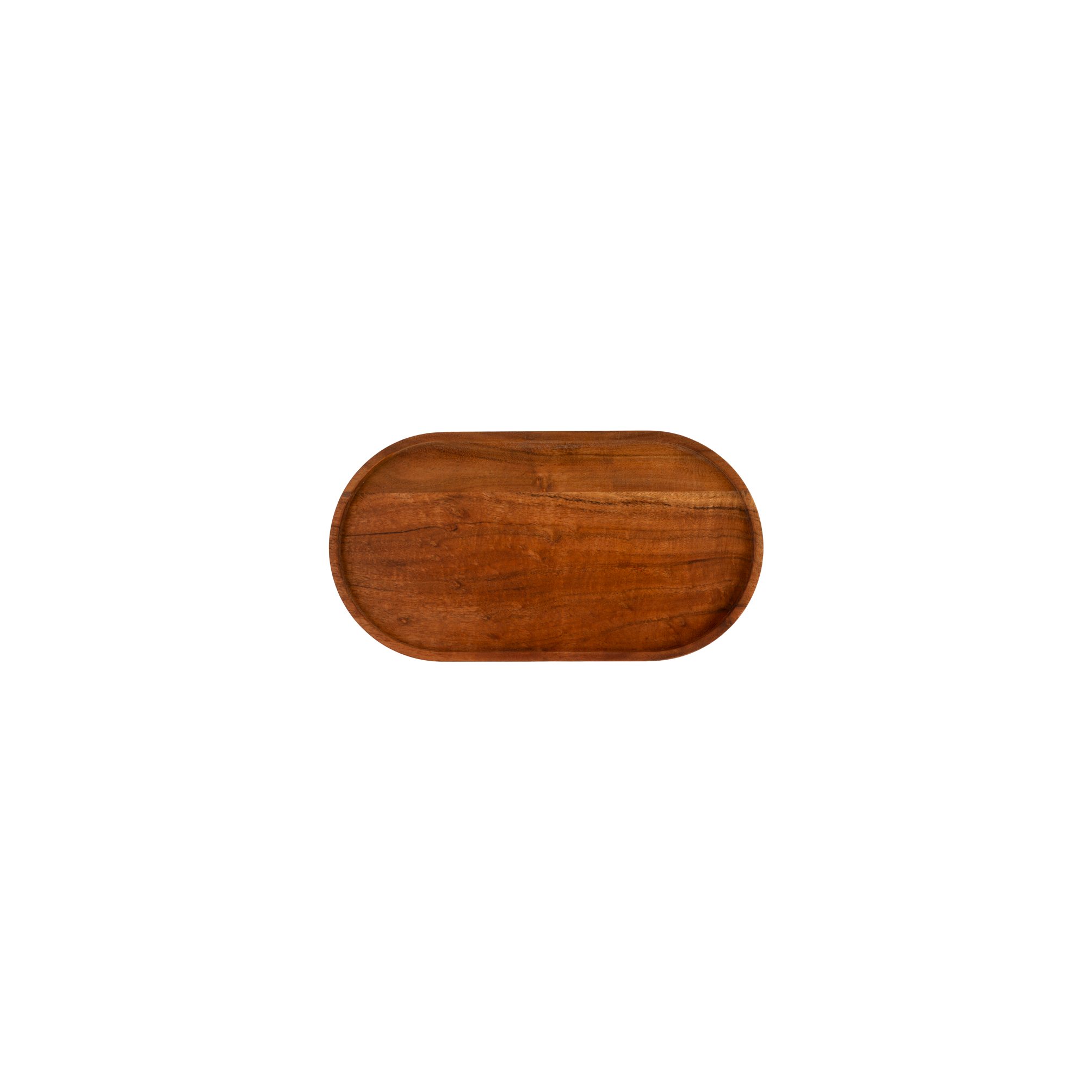 Pure Acacia Wood Serveertray ovaal L 32x17 cm