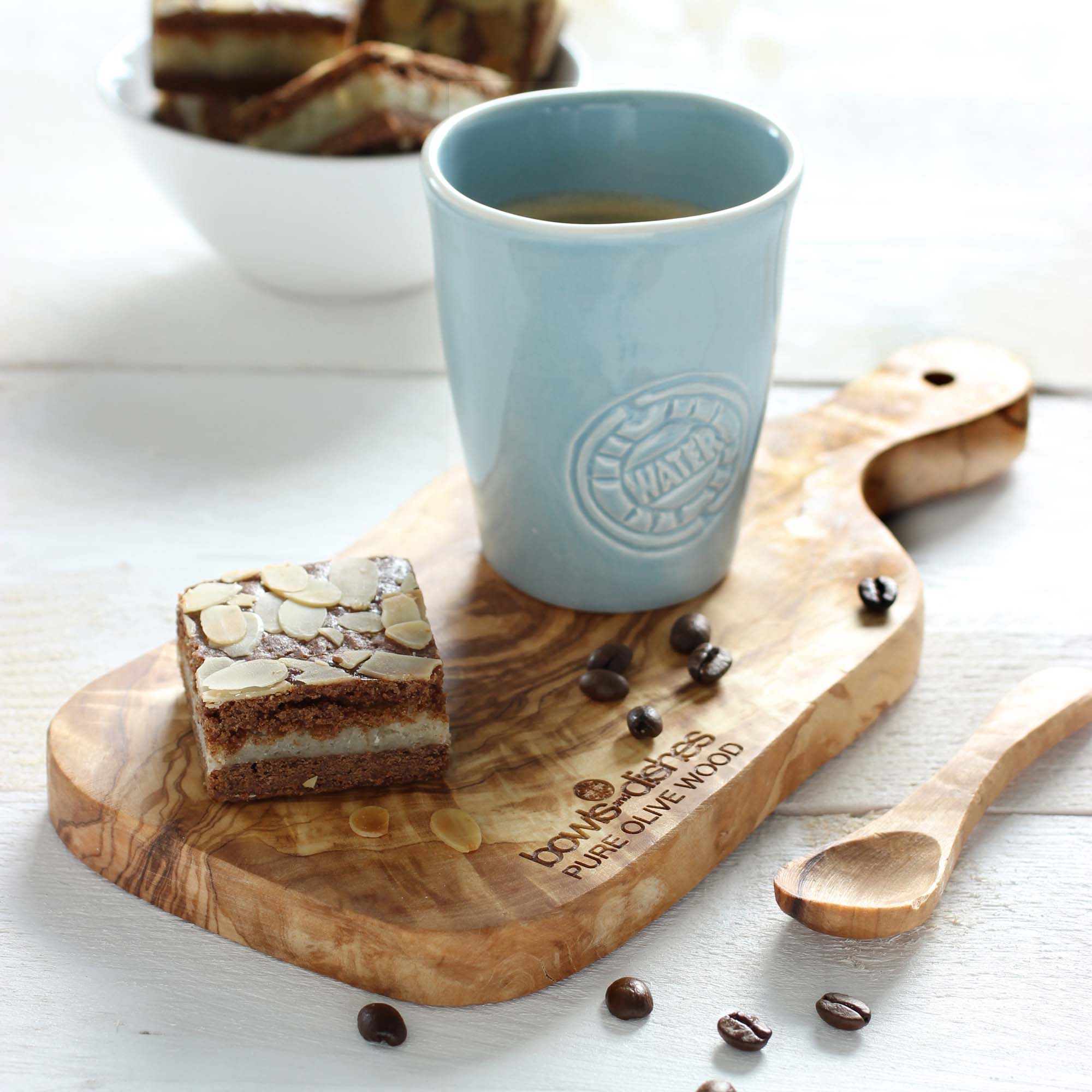 Olijfhouten Serveerplank met handvat 25 cm