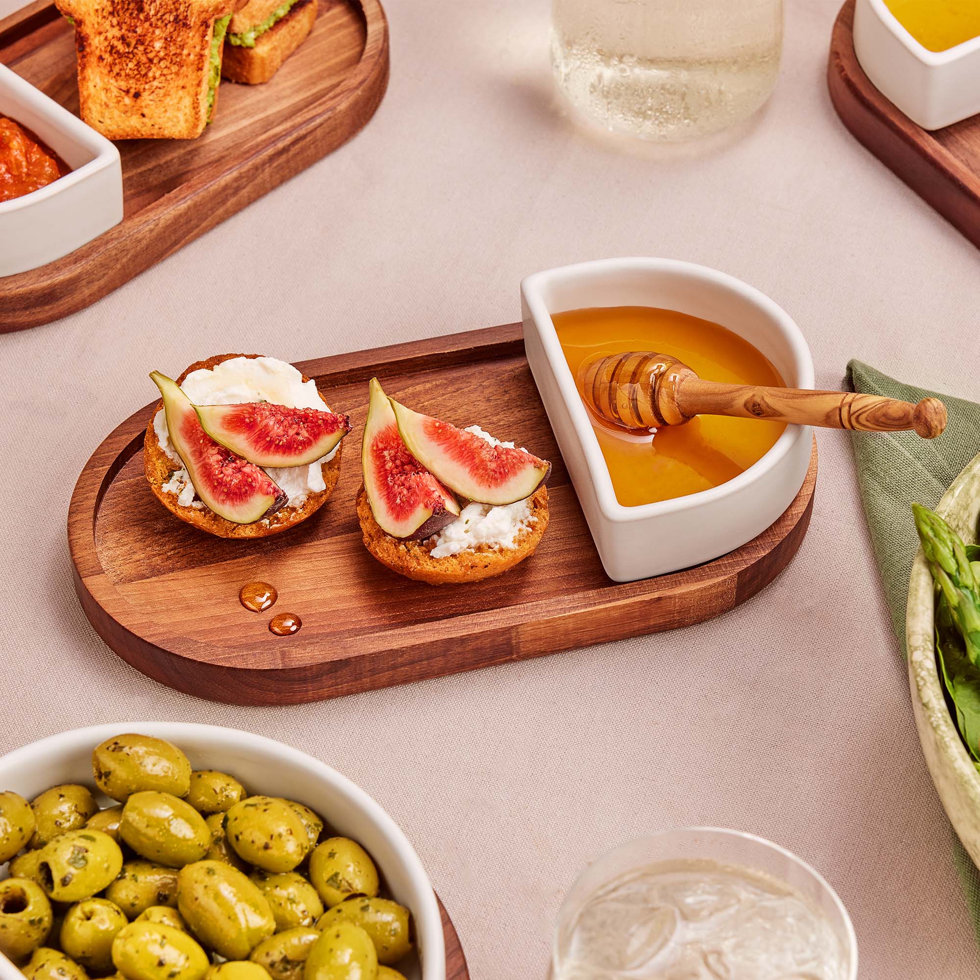 Olijfhouten Honinglepel klein